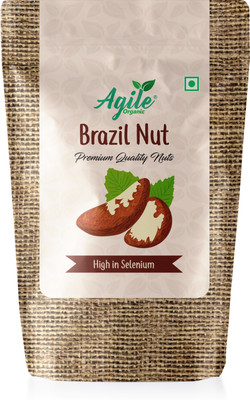 Agile Organic Jumbo Brazil Nuts 50g | Immunity Boosting | Rich in Selenium | Trial Pack Brazil Nuts(1 x 50 g)
