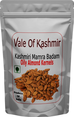 vale of kashmir Kashmiri Mamra Badam Giri, Kashmiri Mamra Almond Kernels Natural Almonds(1 x 500 g)