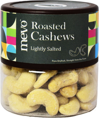 Mevo Roasted Cashews Lightly Salted | Oil-Free & Gluten-Free Crunchy Healthy Snack Cashews(1 x 120 g)
