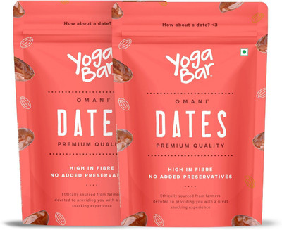Yogabar Omani Dates High Fibre No Added Sugar No Added Preservatives Dates(2 x 500 g)