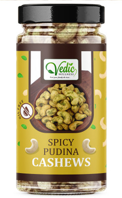 vedic Wellness Pudina Cashew Kaju |Roasted Cashew Nuts |Healthy Flavoured Cashews Cashews(1 x 1000 g)