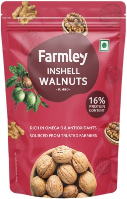 Farmley Premium Jumbo Inshell Walnuts (Akhrot) 500g Walnuts(500 g)