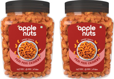 apple nuts Peri Peri Cashews Nuts | Premium Quality Roasted Kaju | Healthy & Fresh Snack Cashews(2 x 250 g)