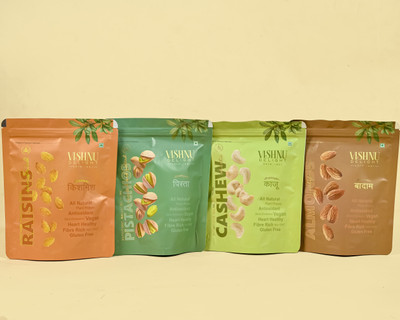 VISHNU DELIGHT Dry Fruit Box For Festivals & Special Occasions | Premium Quality (250g Each)(1 x 1000 g)