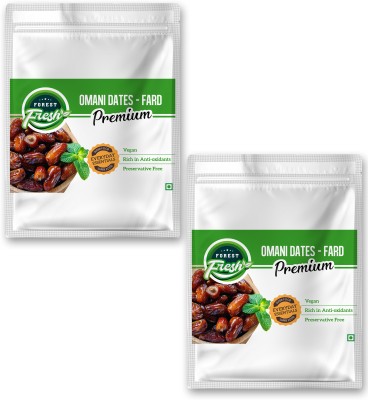 Forest Fresh Premium Omani Dates (Khajoor) - Fard - 800gm (2 x 400 gm) - Dry Fruits & Nuts Dates(2 x 400 g)