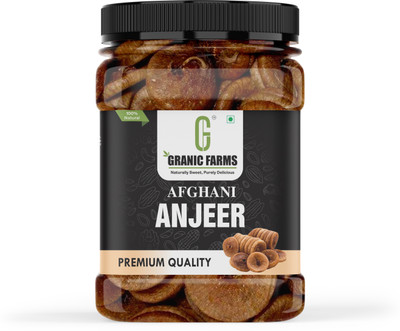 GRANIC FARMS Premium Afghani Anjeer| Dried Figs| Anjeer Figs(1 x 500 g)