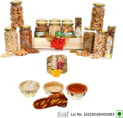 NUTRI MIRACLE Bhaidooj Dry Fruits Gift Hamper Dry Fruits Treats for the Festive Season Cashews(8 x 175 g)