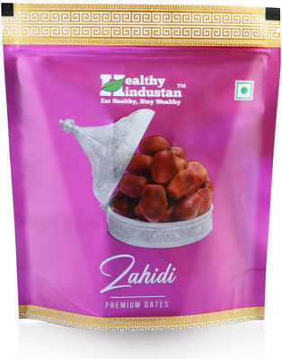 Healthy Hindustan Zahidi Premium Dates | Fresh & Natural Arabian Dates | Rich in Minerals & Fiber Dates(1 x 400 g)