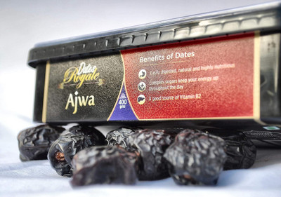 DatesRoyale Ajwa Premium Khajoor|Naturally For Heart,Energy & Immunity|400g Handpicked Saudi Dates(1 x 400 g)