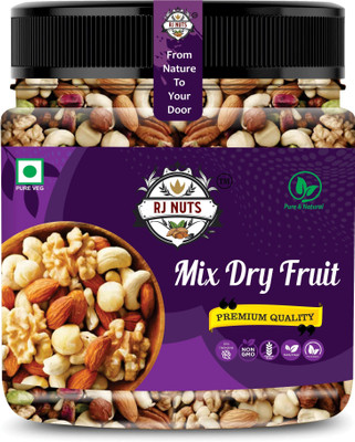 RJ N Mix Dry Fruit Healthy Mix Seeds and Dry Fruits Nutmix Assorted Seeds & Nuts Almonds, Cashews, Walnuts, Raisins, Apricots, Watermelon(1 x 250 g)