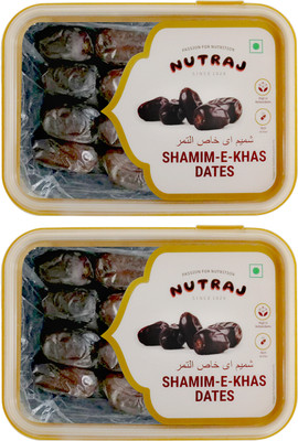 Nutraj Shamim E Khas Dates 800g (400g x 2),Shamim Khajoor, Shamim Dates, Dry Fruits Dates(2 x 400 g)