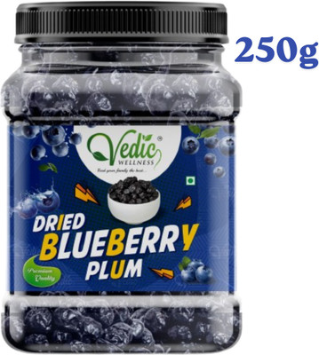 vedic Wellness Premium Dried Blueberry Plum – Antioxidant-Rich Healthy Natural Snack Blueberry(1 x 250 g)