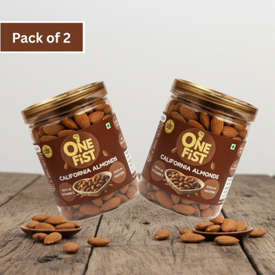 ONE FIST Premium California Badam Pack of 2 Almonds(2 x 300 g)