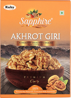 Sapphire Dry Nuts American Kernels Akhrot Giri Pack of 1 Walnuts(1 x 250 g)