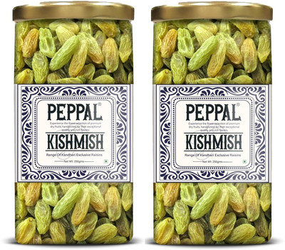 Peppal KISHMISH Range Of Kandhari Exclusive Raisins 250 GMS Raisins(2 x 250 g)