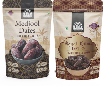 WONDERLAND Foods - Dry Fruits Kalmi and Medjool Dates 400g Dates(2 x 200 g)