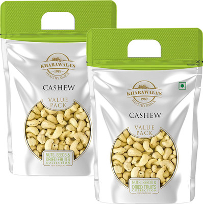KHARAWALA'S Cashew Value Pack of 2 - 1Kg Each Cashews(2 x 1000 g)
