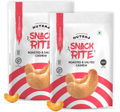 Nutraj Snackrite Cashew Roasted & Salted W-320 - 300g Cashews(2 x 150 g)