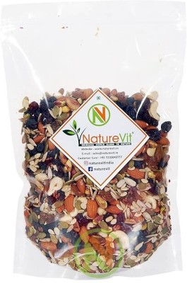 Nature Vit Healthy Mix Dry Fruits,Nuts & Seeds,Pumpkin,Sunflower & Many More Almonds, Cashews, Raisins, Pistachios, Black Currant, Cranberries, Watermelon(1 kg)