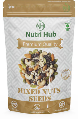 Nutri Hub Dry Fruits Nutmix Mix Seeds and Dry Fruits for eating |Healthy Snacks Assorted Seeds & Nuts(1 kg)