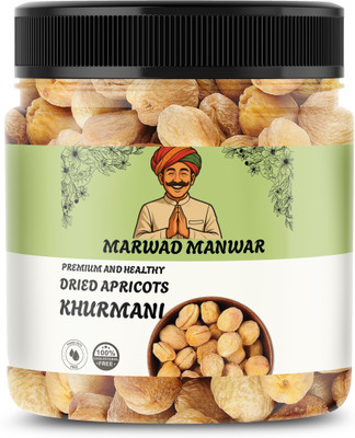 MARWAD MANWAR Dried Apricot| Khumani | Jardalu | Badam BOR |Soft| Apricots(1 x 300 g)