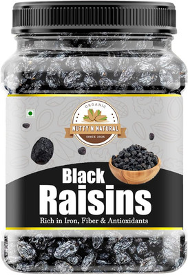 Nutty N Natural Black Raisins 800g Raisins(1 x 800 g)