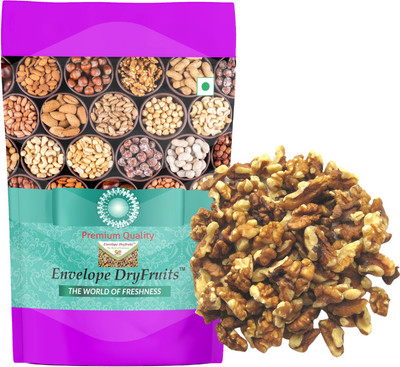 Envelope Dryfruits Fresh Kashmiri Quarter Kernel Without Shell Walnuts(2 x 0.5 kg)