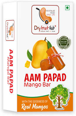Dry Fruit Hub Aam papad 400gms, Premium Khatta Aam Papad Slice Bar Mango(1 x 400 g)