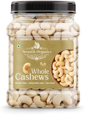 swastik organics Whole Cashews/Kaju 1kg | Whole Dried Cashew Nuts | Dried Cashew | Cashews(1 kg)