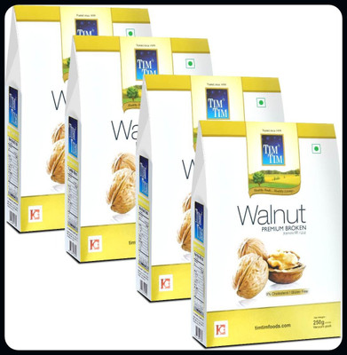 Gifts World Premium Broken Walnuts kernels 1 Kg (Pack of 4) Each 250gm_BSF Walnuts(4 x 0.25 kg)