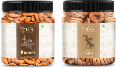 lila dry fruits Anjeer Badam | Healthy and Tasty | Perfect for Gifting Figs, Almonds(2 x 100 g)