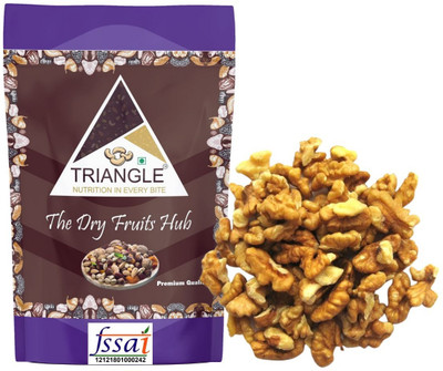 triangle Walnuts Without Shell 1 Kg | Quarter Grade Walnut Walnuts(2 x 499.5 g)