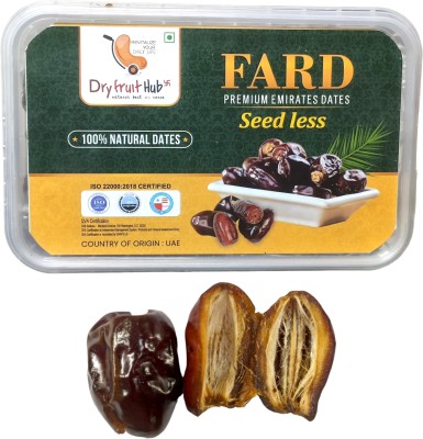 Dry Fruit Hub Fard Dates Seedless Dates 1kg Fardh Seedless Dates | Dates Dry Fruits Dates(2 x 0.5 kg)
