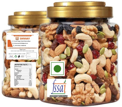 SHIVAAY Healthy Nutmix|Premium Super Fitness Trail Mix of 7+ Varieties Dry Fruits 1 kg Almonds, Cashews, Raisins, Apricots, Figs, Dry Dates, Walnuts, Pistachios(1 x 1000 g) SHIVAAY Healthy Nutmix|Premium Super Fitness Trail Mix of 7+ Varieties Dry Fruits 1 kg Almonds, Cashews, Raisins, Apricots, Figs, Dry Dates, Walnuts, Pistachios(1 x 1000 g)