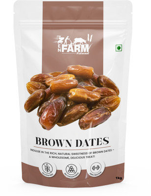 ZEN FARM Premium Quality Natural Healthy & Tasty Khajoor Brown Dates(1 x 1 kg)