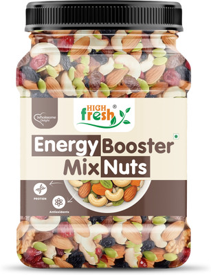 HighFresh Premium Energy Booster Nutmix | Healthy Snack , Rich in Protein & Fiber | Assorted Seeds & Nuts(1 x 250 g)