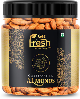Get Fresh Premium California Almonds Dry Fruits | Badam- 250 gm Jar Packing Almonds(1 x 250 g)