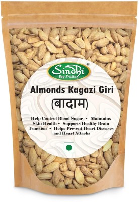 Sindhi Premium Choice Kagazi Giri Badam/Almonds, Desi Badam without Shell, Handpicked Almonds(1 kg)