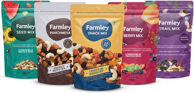 Farmley Mix Dry Fruit Combo-Trail Mix, Berry Mix, Panchmeva, Seed Mix ...