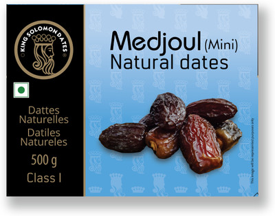 King Solomon Mini Medjoul or Medjool Dates | Premium Quality Dates(1 x 500 g)