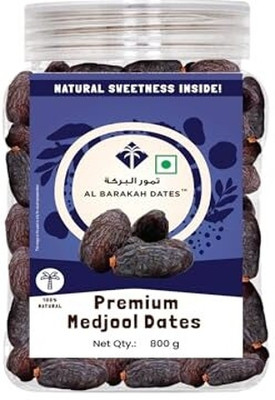 Al Barakah Premium Medjool Dates 800gram Dates(800 g)