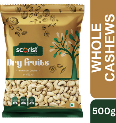 Scorist Popular Raw Cashew 500g Cashews(1 x 500 g)