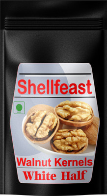Shellfeast Walnut Kernels White Half Halves, Akhrot Giri Magaz , Walnuts Without Shell Walnuts(1 x 500 g)