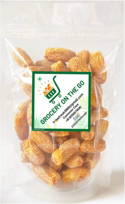 GROCERYONTHEGO Yellow Dry Dates | Peela Sukha Khajoor - 500 Gram Dates(500 g)