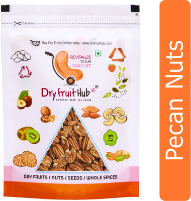 Dry Fruit Hub Pecan Nuts 1kg, Pecans, Pecan Nuts Organic,Jumbo Pecans(4 x 0.25 kg)