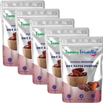TummyFriendly Foods Dry Dates Powder from Premium Arabian Dates. Seedless. Kharek Powder Dry Dates(5 x 200 g)
