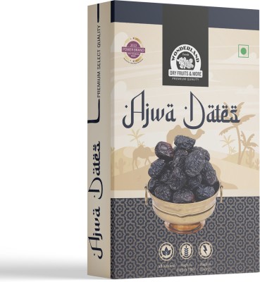 WONDERLAND Foods - Ajwa Dates 200g | Organic Soft & Handpicked | Khajoor | Khajur | Dry_3 Dates(3 x 200 g)