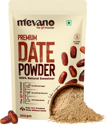 Mevano Seedless Arabian Date Powder (Khajoor) Natural Sweetener Dried Dates Powder Dry Dates(1 x 200 g)