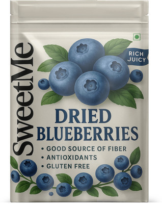 Sweetme Dried Blueberries - Antioxidant Superfruit | Vitamin & Fiber rich | Californian Blueberry(1 x 250 g)