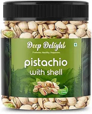 DEEP DELIGHT Whole Pistachios | Natural Pista Nuts | Healthy Crunchy Snack Pistachios(1 x 100 g)